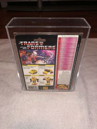 Vintage G1 Transformers Bumblebee (minibots) Hasbro AFA 70 3