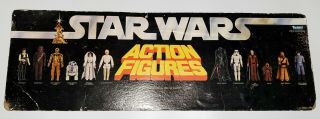 Kenner 1977 Star Wars 12 Action Figure Long Header Store Display Vintage 11