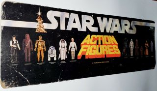 Kenner 1977 Star Wars 12 Action Figure Long Header Store Display Vintage 12