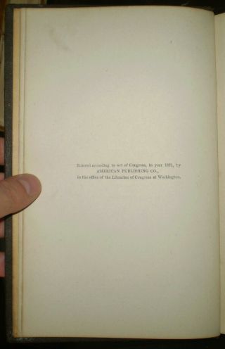 RARE,  MARK TWAIN,  SALESMAN ' S SAMPLE PROSPECTUS / DUMMY,  1871,  1st,  ROUGHING IT 5