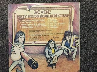 AC/DC Rare dirty deeds done dirt Zealand only Music World LP 3