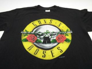 Vintage Guns N Roses Gnr Was Here Two Sided Vintage Shirt 1987 Large L