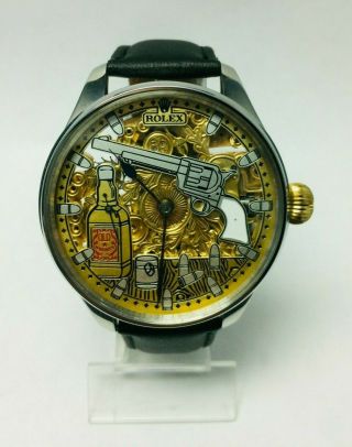Rolex Vintage Wristwatchmarriage Watch Pocket Movement Custom Watch Skeleton