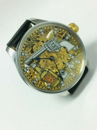Rolex vintage wristwatchmarriage watch pocket movement custom watch skeleton 8