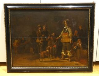 17th Century Dutch Soldiers Drinking In A Tavern Interior Adriaen VAN OSTADE 3