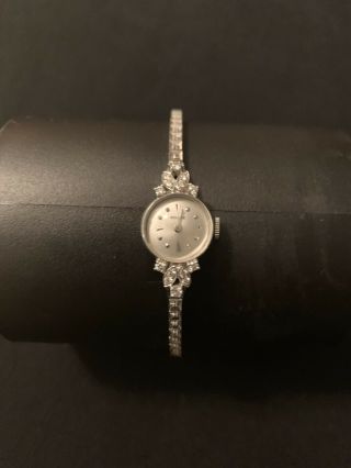 Ladies Vintage Rolex Watch - 18 Karat White Gold And Diamond