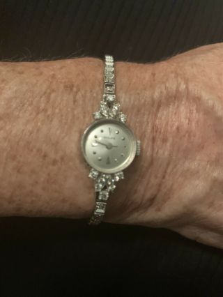 Ladies Vintage Rolex Watch - 18 Karat White Gold And Diamond 7