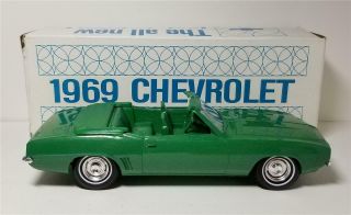 Vintage 1969 Chevrolet Camaro Convertible Promo Car W/box Rallye Green