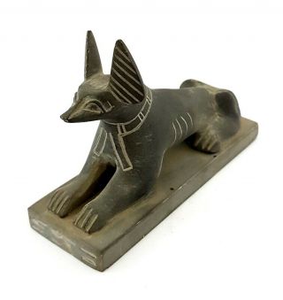 Egyptian Anubis God Statue Figurine Ancient Jackal Dog Sculpture Underworld Rare