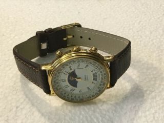 Vintage Rare Timex Sun And Moon Phase Perpetual Calendar Watch Band 2