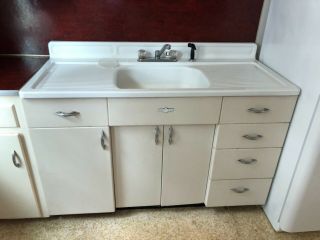 Youngstown Kitchen Cabinets By Mullins,  Vintage,  Retro,  Sink,  Antique,  Metal