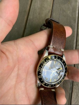 Vintage Rolex GMT Master Ref 16753 Nipple Dial c.  1978 Hodinkee Strap 3