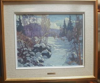 VINTAGE CANADIAN PAINTING SIGNED LISTED QUEBEC ARTIST HIGH PRICES 2