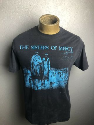 Vintage The Sisters Of Mercy 1985 Merciful Release Sz Large Paper Thin