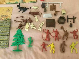 Marx - Vintage Roy Rogers Rodeo Ranch Playset 3992 12