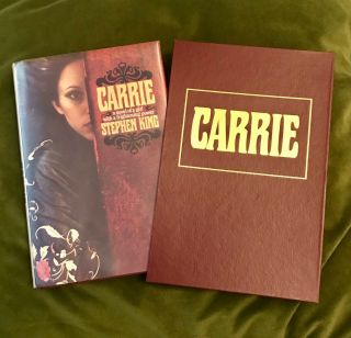Signed Rare Carrie Book & Case True First Edition Orignl Dustjacket Stephen King