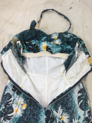 1950’s Vintage RARE Hale Hawaii Cotton Playsuit Romper Swimsuit 4