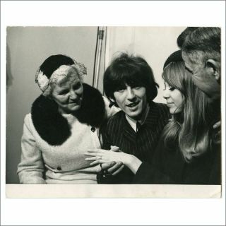 George Harrison & Pattie Boyd 1966 Wedding Leslie Bryce Vintage Photograph (uk)