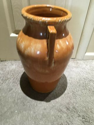 large orange 18  vintage vase oil jar urn rrp co robinson ransbottom usa 155 3