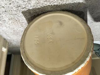 large orange 18  vintage vase oil jar urn rrp co robinson ransbottom usa 155 5