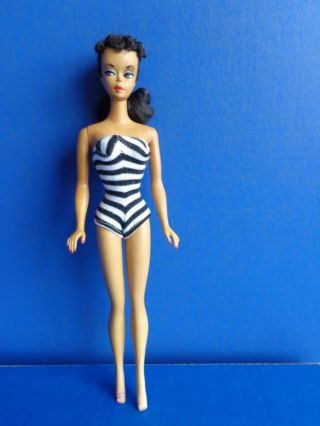 Extremely Rare 1 Brunette Barbie Doll - Very Rare Dark Skin