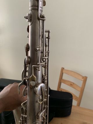 Vintage 1926 1927 Conn Wonder Series II (Chu Berry) Tenor Saxophone Silver 4