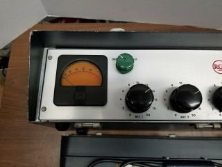 Vintage RCA Broadcast Radio Station Mixer - Portable - 4 Microphone Unit 2