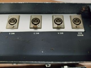 Vintage RCA Broadcast Radio Station Mixer - Portable - 4 Microphone Unit 9