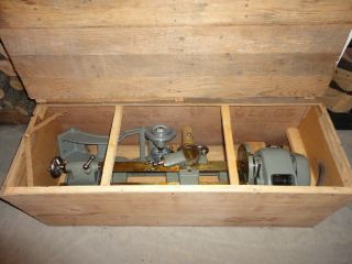 Vintage Craftsman 6 " Metal Lathe - In Crate - Many Accessories