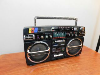Lasonic Trc - 931 Am/fm Dual Cassette Vintage Ghettoblaster Boombox