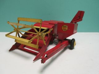 Vintage Farm Tractor Toy Reuhl Massey Harris Clipper Combine Diecast Lincoln