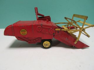 Vintage Farm Tractor Toy Reuhl Massey Harris Clipper Combine Diecast Lincoln 4