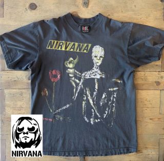 Vintage 1994 Nirvana Incesticide T - Shirt On Giant Tag Size Xl