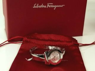 Salvatore Ferragamo Women Gancino Bracelet Watch Stainless Steel Swiss Made