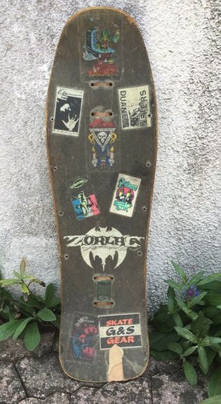 Vintage 1988 Metallica Zorlac Pushead Skateboard Deck Alva Danforth Santa Cruz