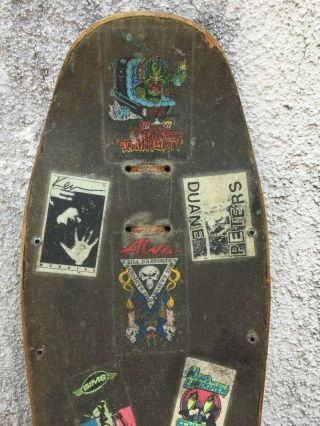 Vintage 1988 Metallica Zorlac Pushead Skateboard Deck Alva Danforth Santa Cruz 5