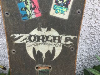 Vintage 1988 Metallica Zorlac Pushead Skateboard Deck Alva Danforth Santa Cruz 6