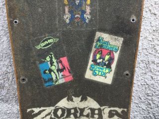 Vintage 1988 Metallica Zorlac Pushead Skateboard Deck Alva Danforth Santa Cruz 7
