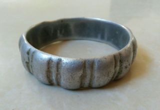 Extremely Ancient Viking Bracelet Silver Color Artifact Stunning Rare Type