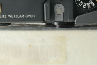 RARE【MINT in BOX】 LEICA M6 Black Rangefinder Body CLASSCI LEITZ WETZLAR GMBH 320 11