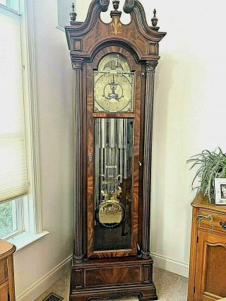 Vintage Charles R.  Sligh Clocks Grandfather Clock Great