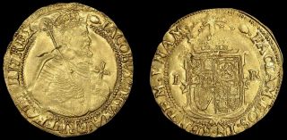 England James I 1613 - 19 Gold Unite 2nd Coinage S.  2620 Ngc Au58 Rare Coin