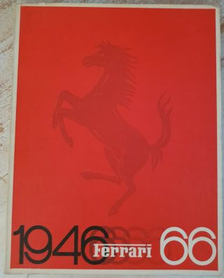 Ferrari Memrobilia,  Vintage Ferrari Book 1946 To 1966