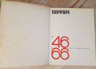 Ferrari Memrobilia,  Vintage Ferrari Book 1946 to 1966 4