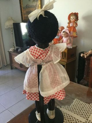 Vintage pedigree English Black hard plastic walker doll 1950 ' s,  56.  5 cm ht 2
