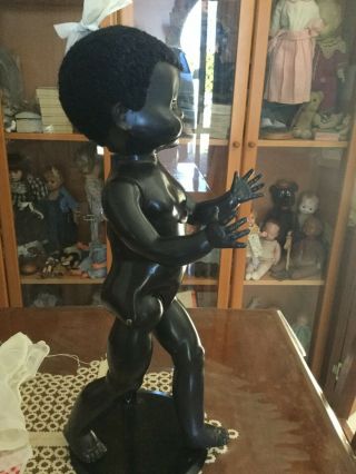 Vintage pedigree English Black hard plastic walker doll 1950 ' s,  56.  5 cm ht 5
