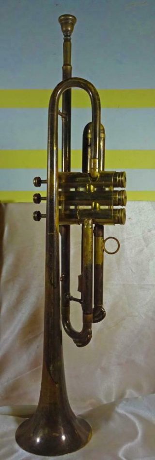 Vintage C.  G Conn Elkhart Trumpet C 1933 - 34