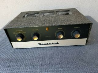 Vintage Heathkit Ea - 2 Tube Amplifier El84 Push - Pull