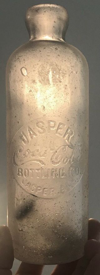 Extremely Rare Jasper Ala Alabama Coca Cola Coke Hutchinson Hutch Bottle 7