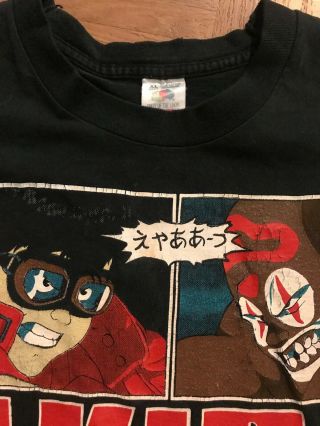 Vintage Akira XL T - Shirt Joker Kaneda Comic Black Tee 1988 Very RARE 3
